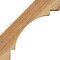 Ekena Millwork 4"W x 16"D x 16"H Merced Rough Sawn Knee Brace, Western Red Cedar BRC04X16X16MRC00RWR - alternate 2